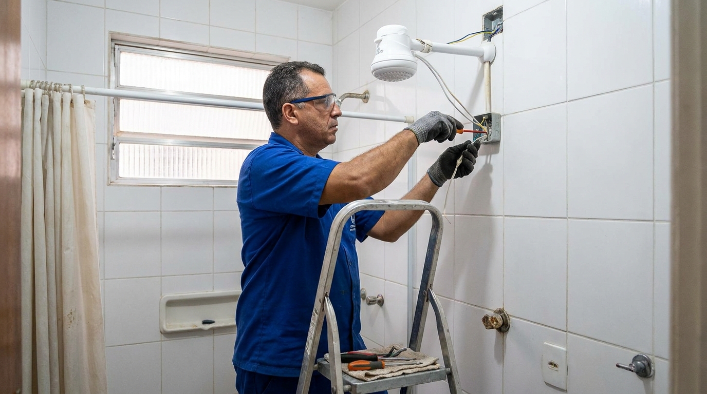 Instalacao de chuveiro eletrico em Cascavel‑PR