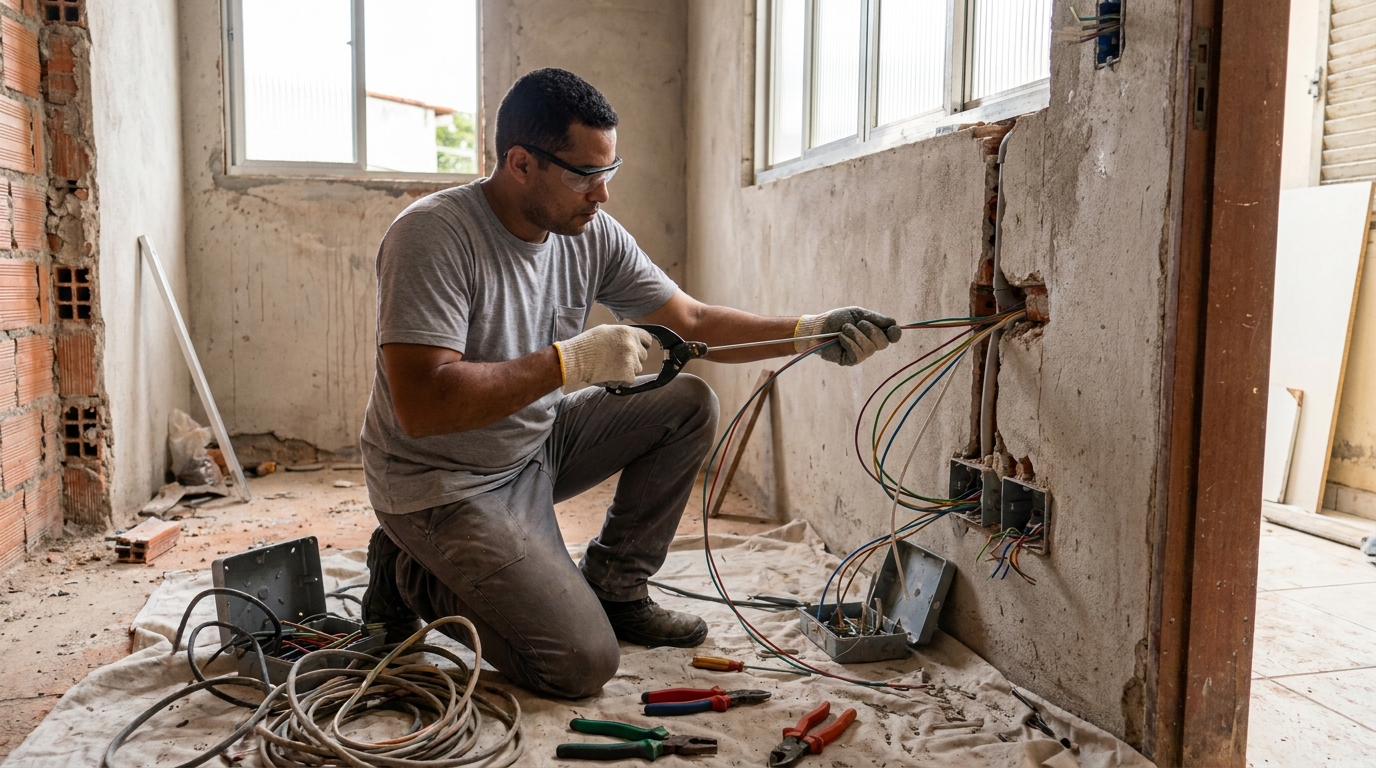 Modernizacao de fiacao eletrica em Cascavel‑PR