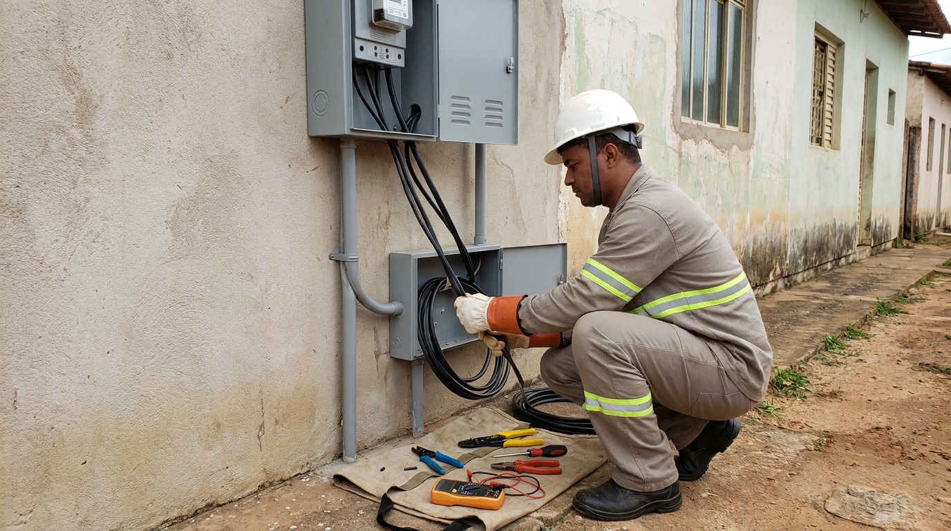 Troca de padrao de energia em Cascavel‑PR