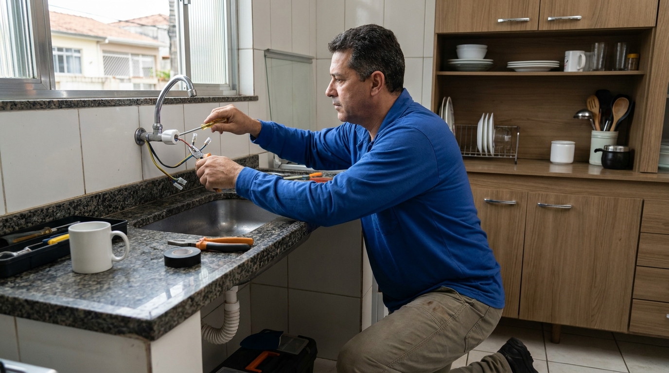 Troca de torneira eletrica em Cascavel‑PR